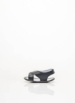 Sandales/nu pieds matière lisse noir P'TICHOU fille