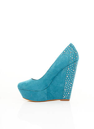 Escarpins talon haut de 10cm et plus bleu I LOVE SHOES femme