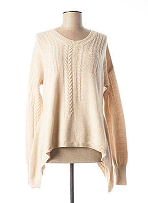 Pull beige HICH USE pour femme