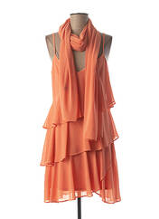 Robe courte orange EDAS pour femme seconde vue