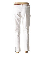 Pantalon 7/8 blanc SO SOON pour femme seconde vue