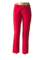 Pantalon droit rouge ONE STEP pour femme seconde vue