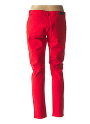 Pantalon slim rouge ONE STEP pour femme seconde vue