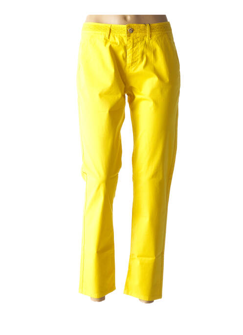 Pantalon chino jaune ONE STEP pour femme