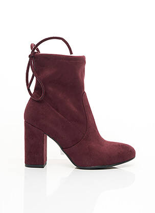 Bottines/Boots rouge DANIELLEE pour femme