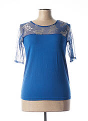 T-shirt bleu EMMEBIVI pour femme seconde vue