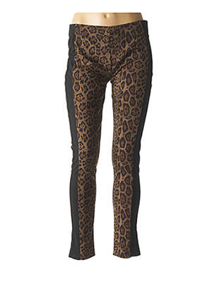 Legging tissage jersey taille normale marron SMASH WEAR femme