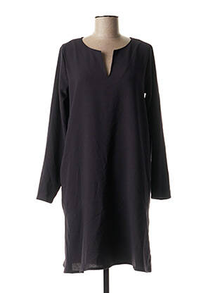 Robe mi-longue manches longues manches longues bleu HARTFORD femme