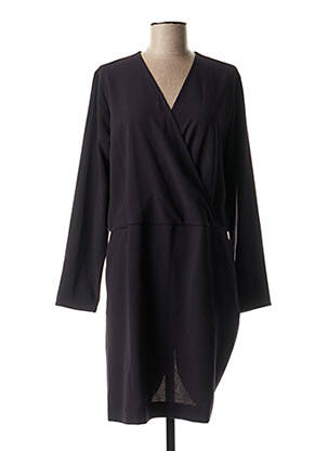 Robe mi-longue manches longues manches longues bleu HARTFORD femme