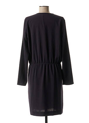 Robe mi-longue manches longues manches longues bleu HARTFORD femme