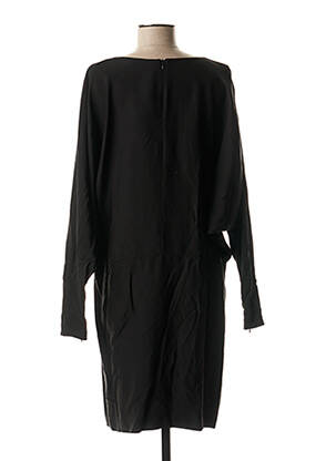 Robe mi-longue fermeture zippée au dos noir MANILA GRACE femme