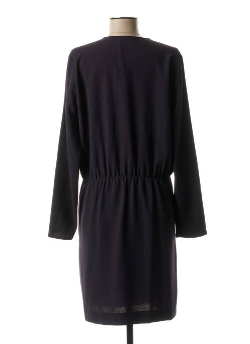 Robe mi-longue manches longues manches longues bleu HARTFORD femme