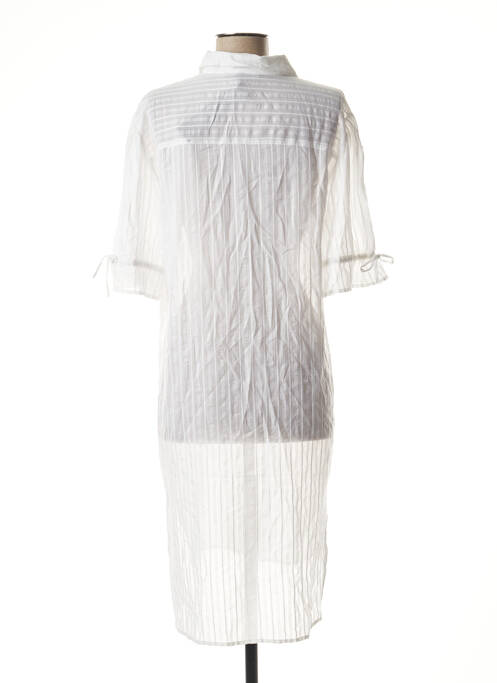 Robe mi-longue blanc SCHOOL RAG pour femme