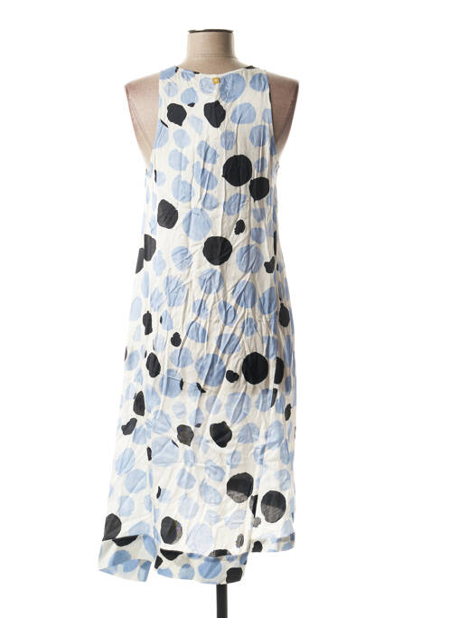 Robe mi-longue bleu MANILA GRACE pour femme