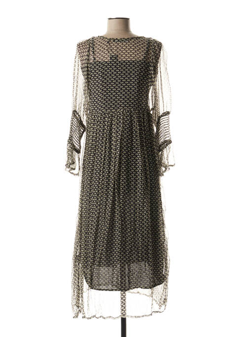 Robe mi-longue noir SCHOOL RAG femme