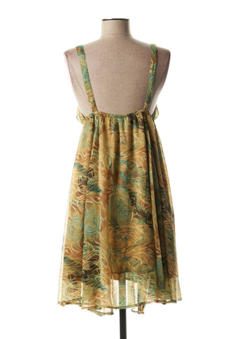 Robe mi-longue vert SCHOOL RAG pour femme