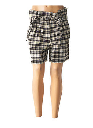 Short taille à pinces taille haute gris HARRIS WILSON femme