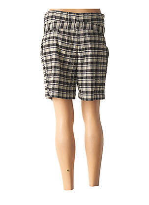 Short taille à pinces taille haute gris HARRIS WILSON femme