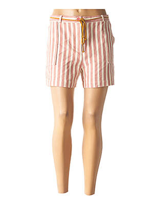 Short fermeture zippée sous rabat boutonné taille normale rose HARRIS WILSON femme