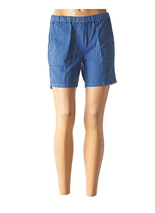 Short coupe droite bleu HARTFORD femme