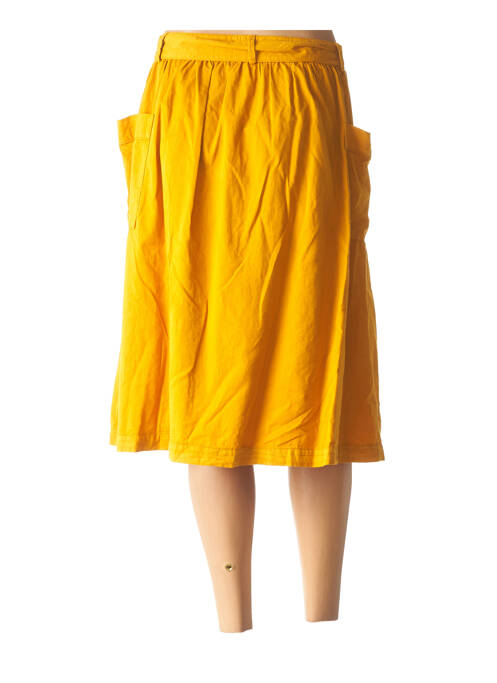Jupe mi-longue jaune HARRIS WILSON pour femme