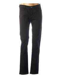 Pantalon slim stretch taille normale noir DENIM STUDIO femme