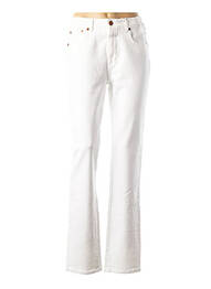 Jeans coupe slim broderie rivets taille normale blanc CLOSED femme