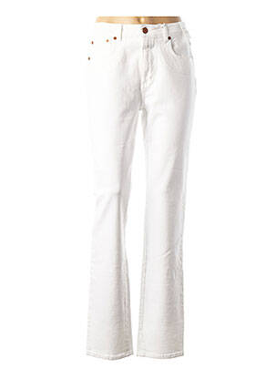 Jeans coupe slim broderie rivets taille normale blanc CLOSED femme