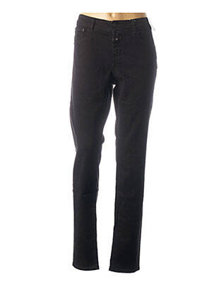 Jeans coupe slim slim taille haute noir CLOSED femme