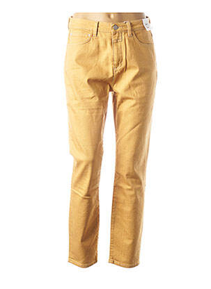 Jeans coupe slim slim taille basse jaune CLOSED femme