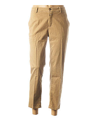 Pantalon 7/8 stretch taille basse beige CLOSED femme