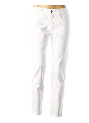 Pantalon 7/8 stretch taille basse blanc CLOSED femme