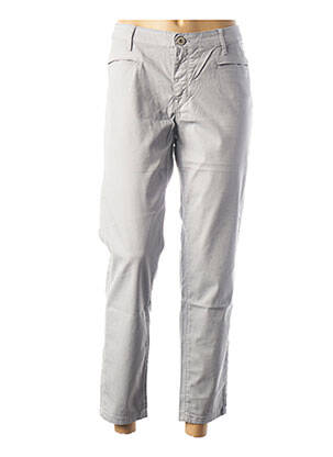 Pantalon 7/8 stretch taille basse gris DENIM STUDIO femme