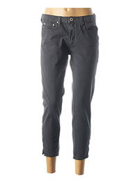 Pantacourt taille basse taille basse gris DENIM STUDIO femme