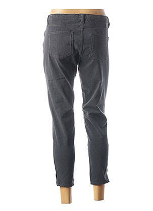 Pantacourt stretch taille basse gris DENIM STUDIO femme
