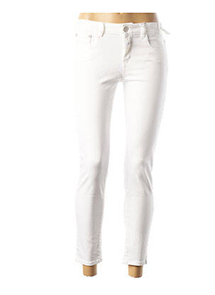 Pantalon 7/8 stretch taille basse blanc CLOSED femme