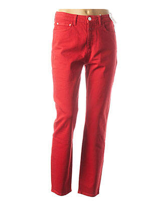 Jeans coupe slim rouge CLOSED pour femme