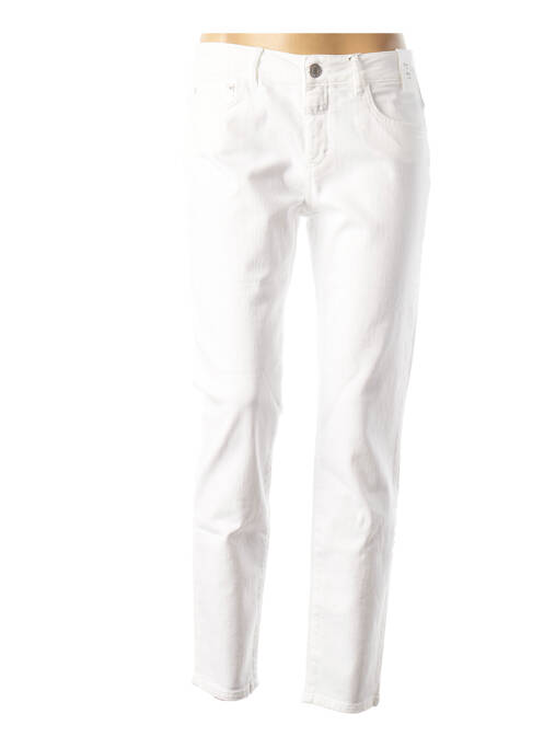 Pantalon 7/8 stretch taille basse blanc CLOSED femme