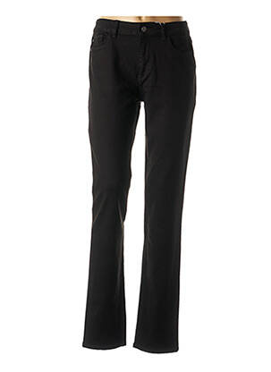 Pantalon slim broderie rivets taille basse noir DL 1961 femme