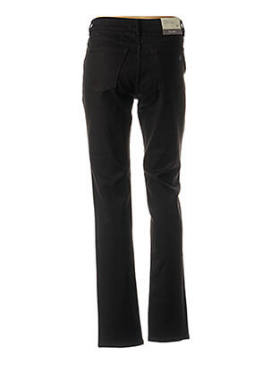 Pantalon slim broderie rivets taille basse noir DL 1961 femme