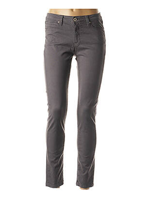 Pantalon 7/8 stretch taille basse gris DENIM STUDIO femme