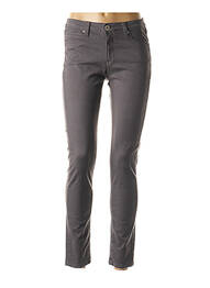 Pantalon 7/8 stretch taille basse gris DENIM STUDIO femme