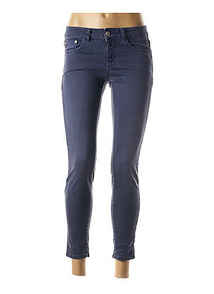Pantacourt taille basse taille basse bleu CLOSED femme