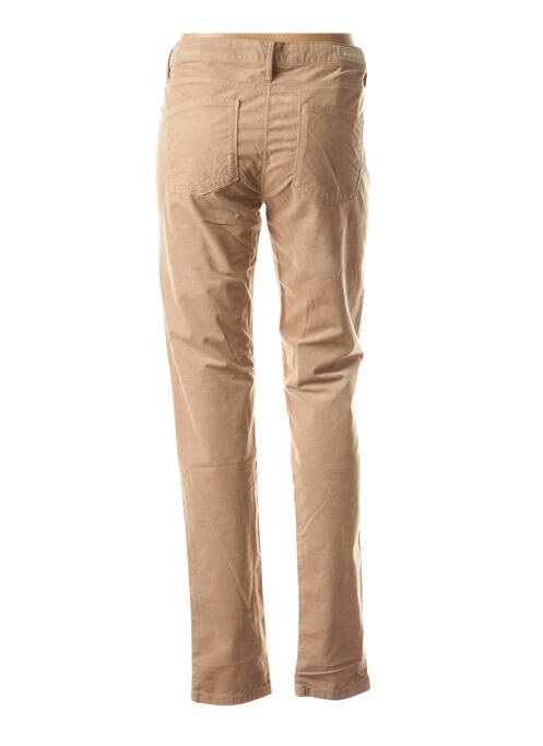 Pantalon slim beige DENIM STUDIO pour femme
