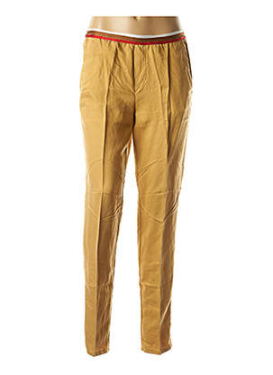 Pantalon 7/8 taille élastique beige CHLOÉ STORA femme