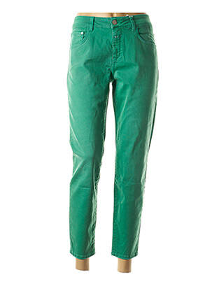 Jeans coupe slim vert CLOSED pour femme
