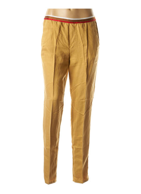 Pantalon 7/8 taille élastique beige CHLOÉ STORA femme