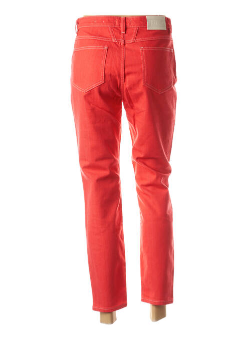 Jeans coupe droite rouge CLOSED femme
