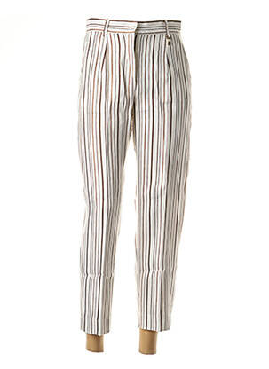 Pantalon 7/8 taille haute taille haute marron PENNYBLACK femme