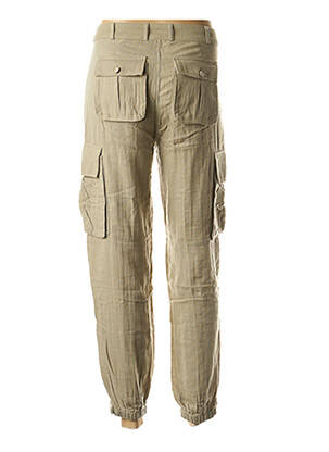Pantalon droit taille haute taille haute vert SCHOOL RAG femme